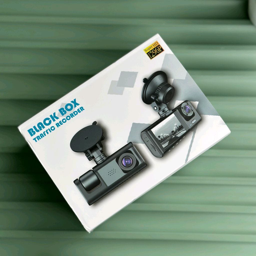 3 Channel 1080P HD Dash Cam Front, Rear & Inside with 64GB Memory Card