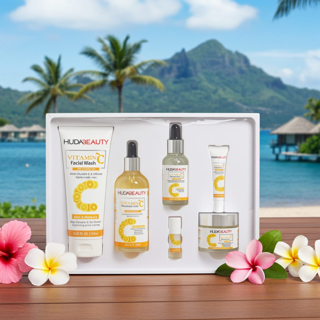 HUDA BEAUTY Vitamin C 5-Piece Skincare Set